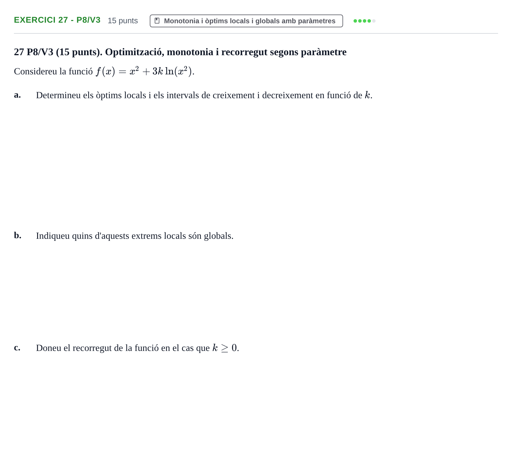 Enunciado: Ejercicio 27 - P8/V3 · Matemàtiques I UPF 2020