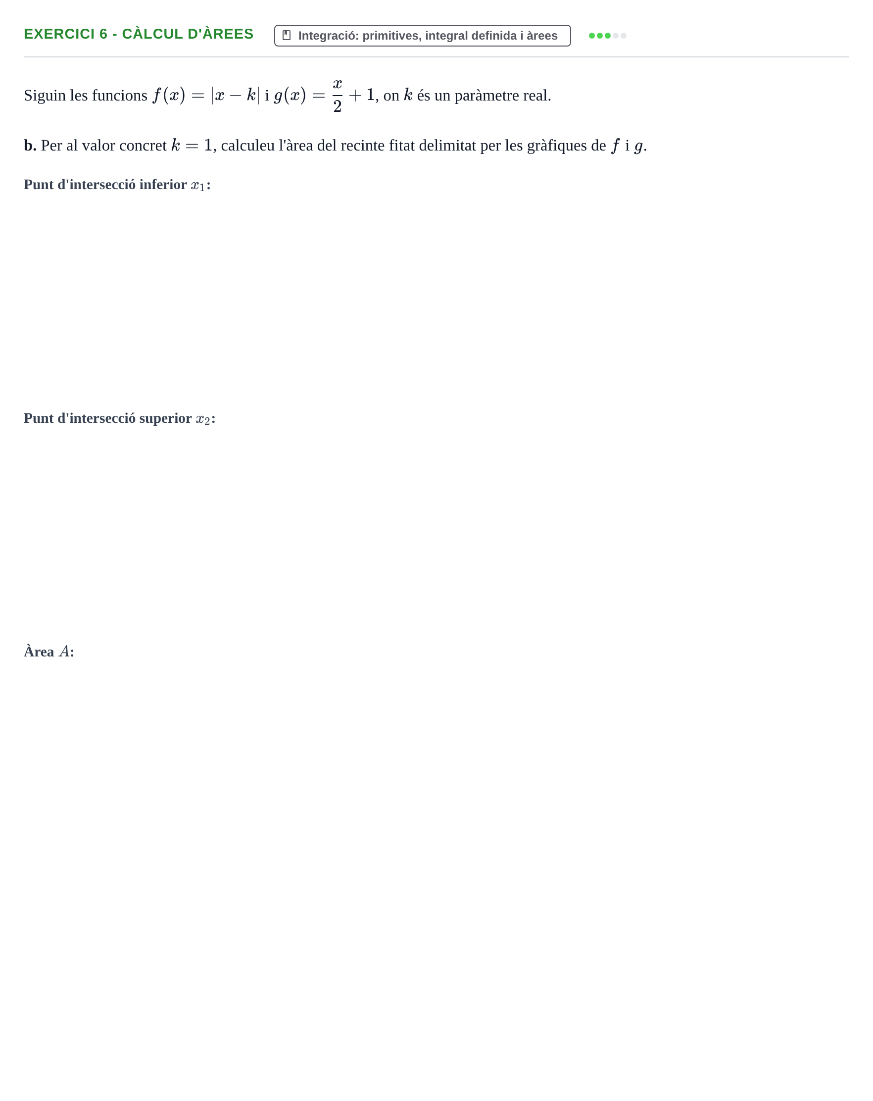 Enunciado: Ejercicio 6 - Càlcul d'àrees · Matemàtiques I UPF 2018