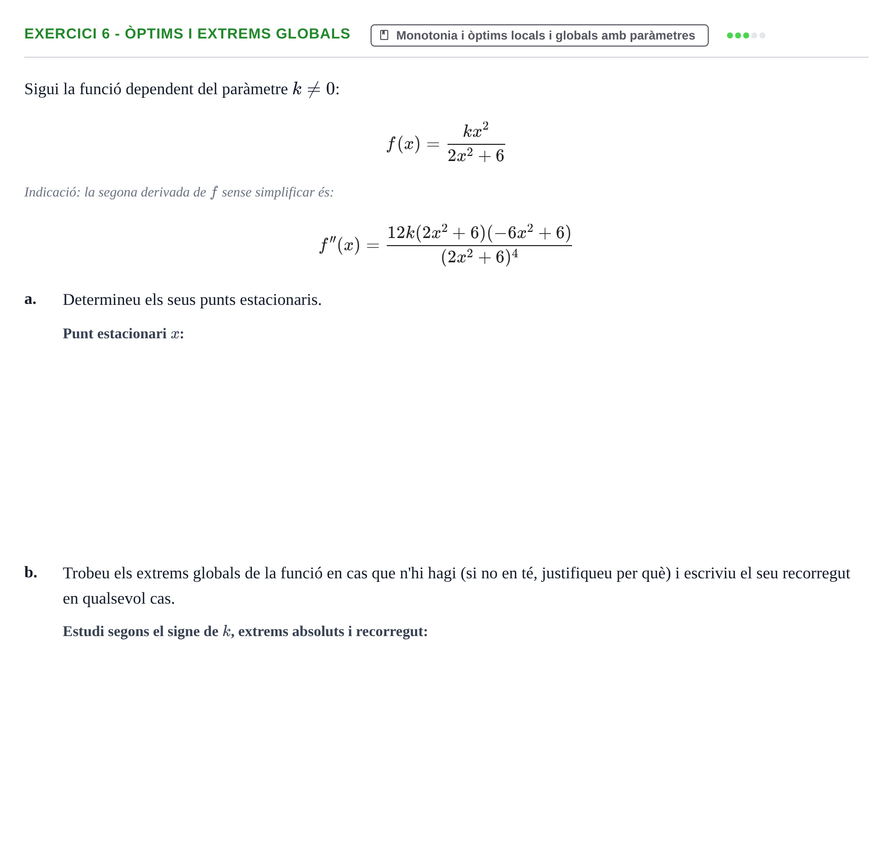 Enunciado: Exercici 6 - Òptims i extrems globals · Matemàtiques I UPF 2019