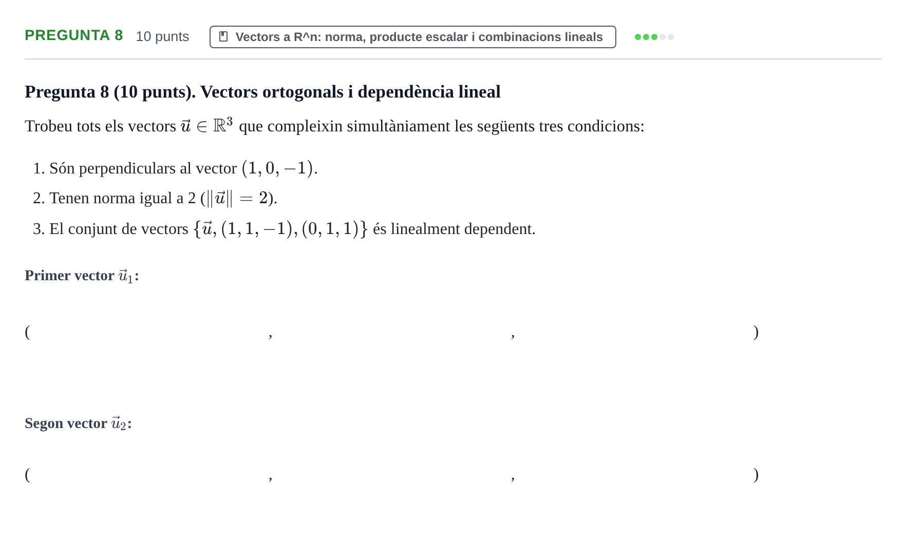 Enunciado: Pregunta 8 · Matemàtiques I UPF 2017