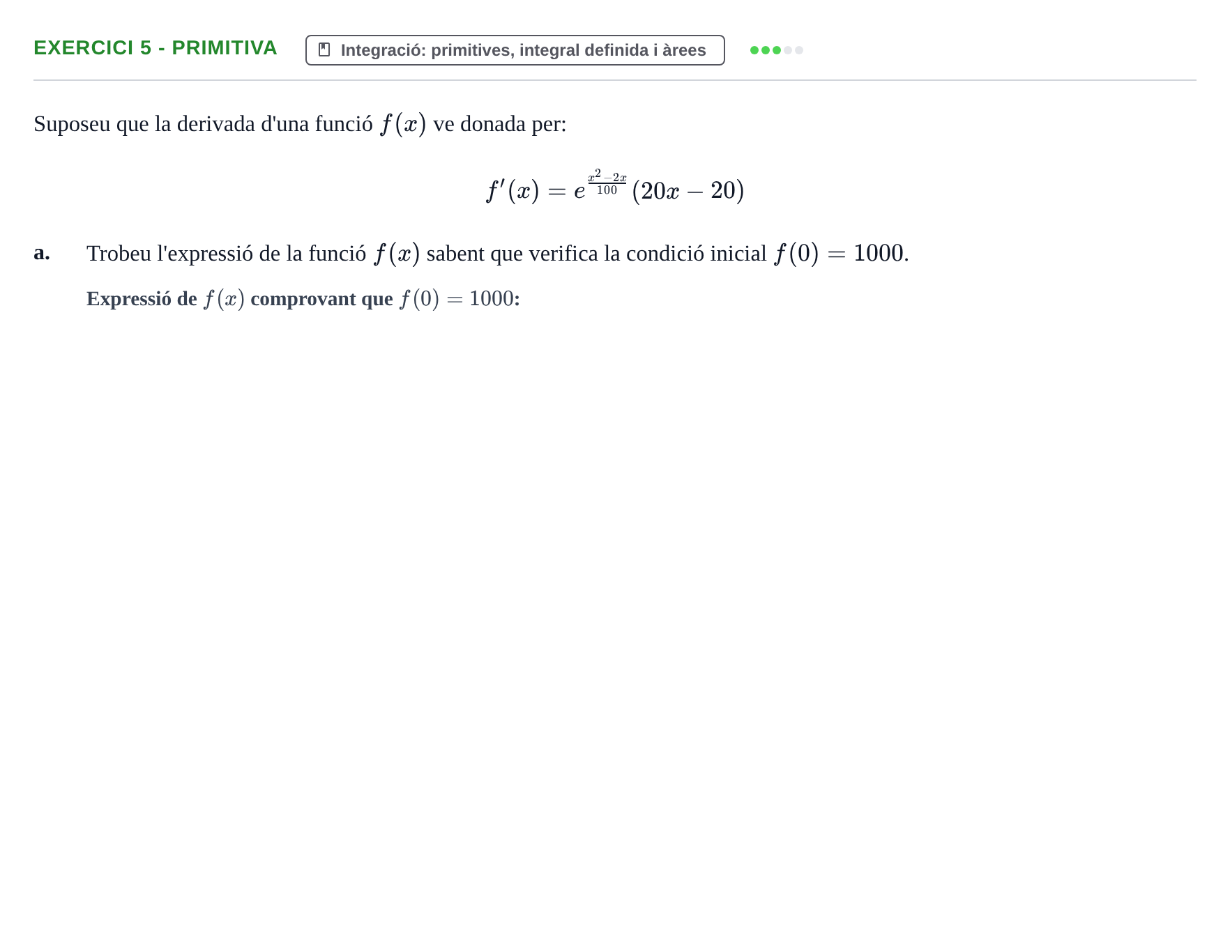 Enunciado: Exercici 5 - Primitiva · Matemàtiques I UPF 2017