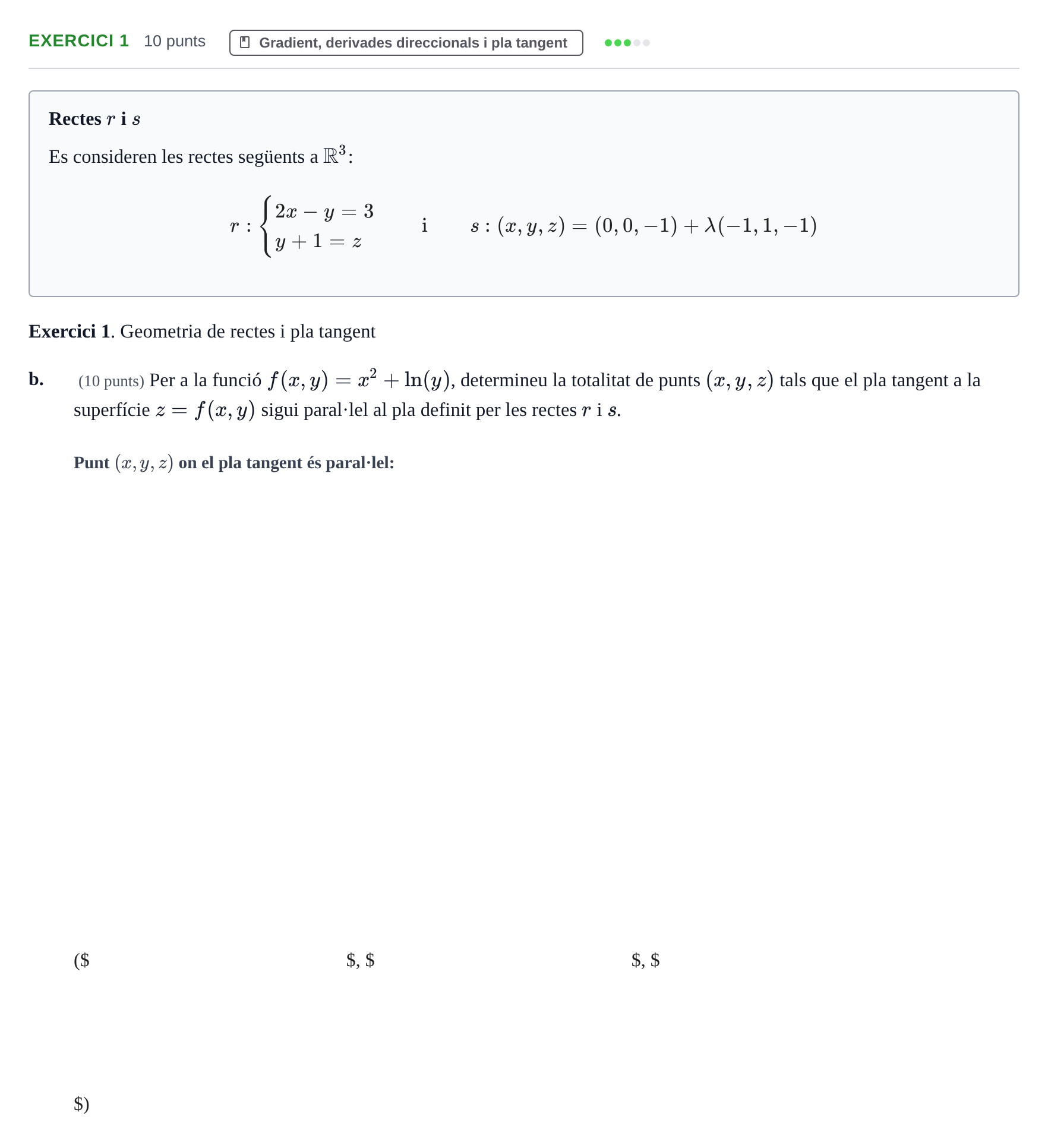 Enunciado: Exercici 1 - Gradient, derivades direccionals i p… · Matemàtiques Ii UPF 2021