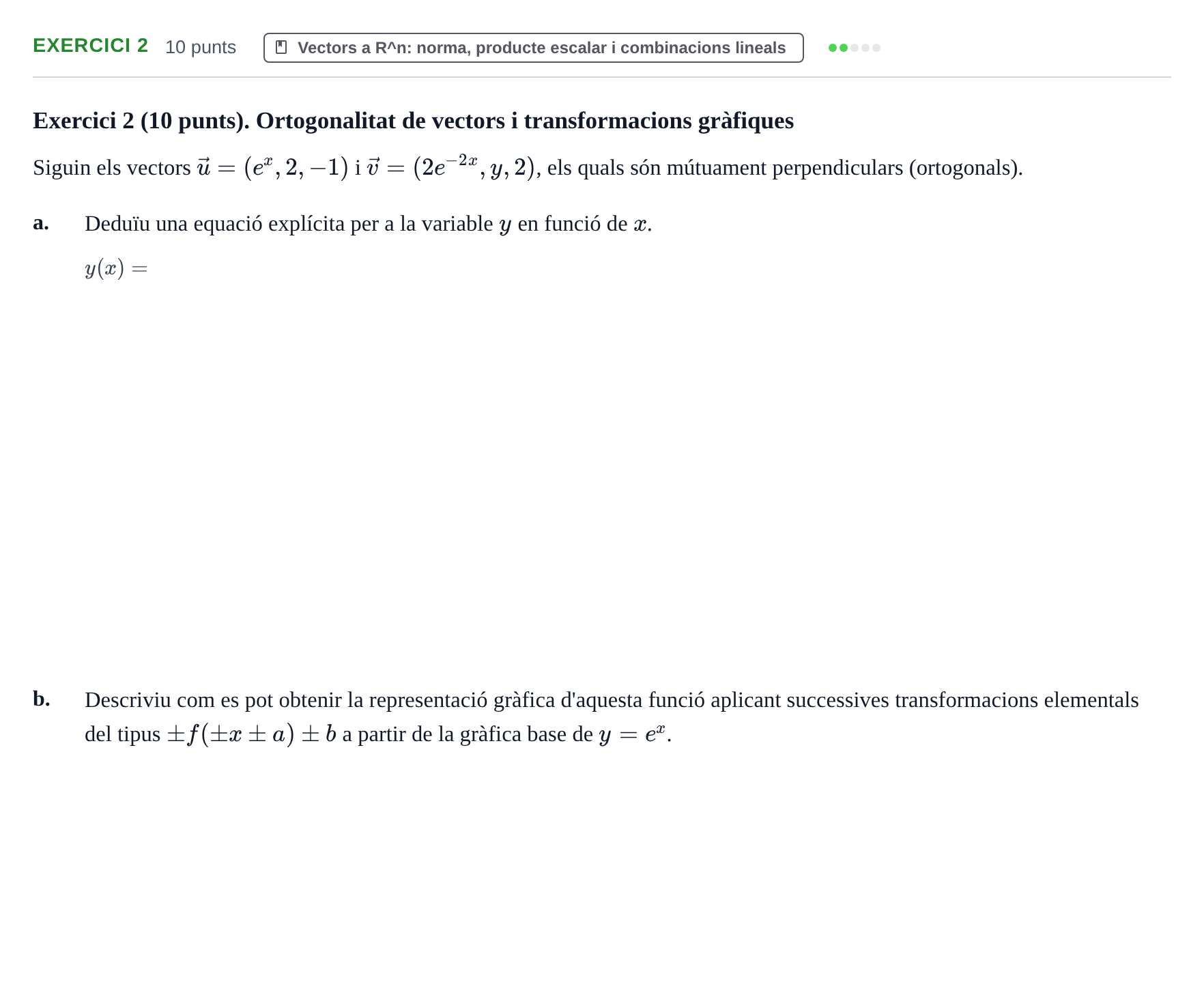 Enunciado: Exercici 2 · Matemàtiques I UPF 2015