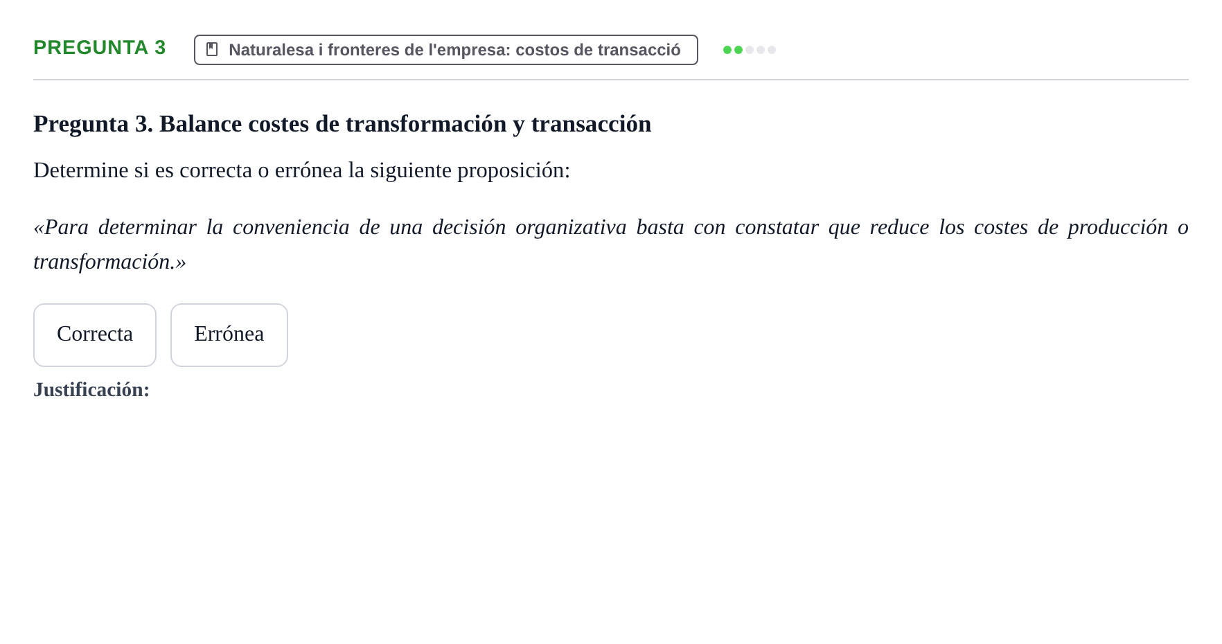 Enunciado: Pregunta 3 · Economia de L'Empre UPF 2011