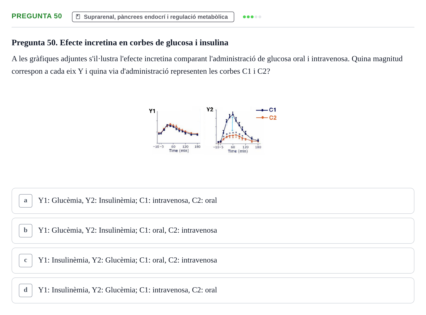 Enunciado: Pregunta 50 · Estructura i Funció del Cos Humà III UVIC 2025