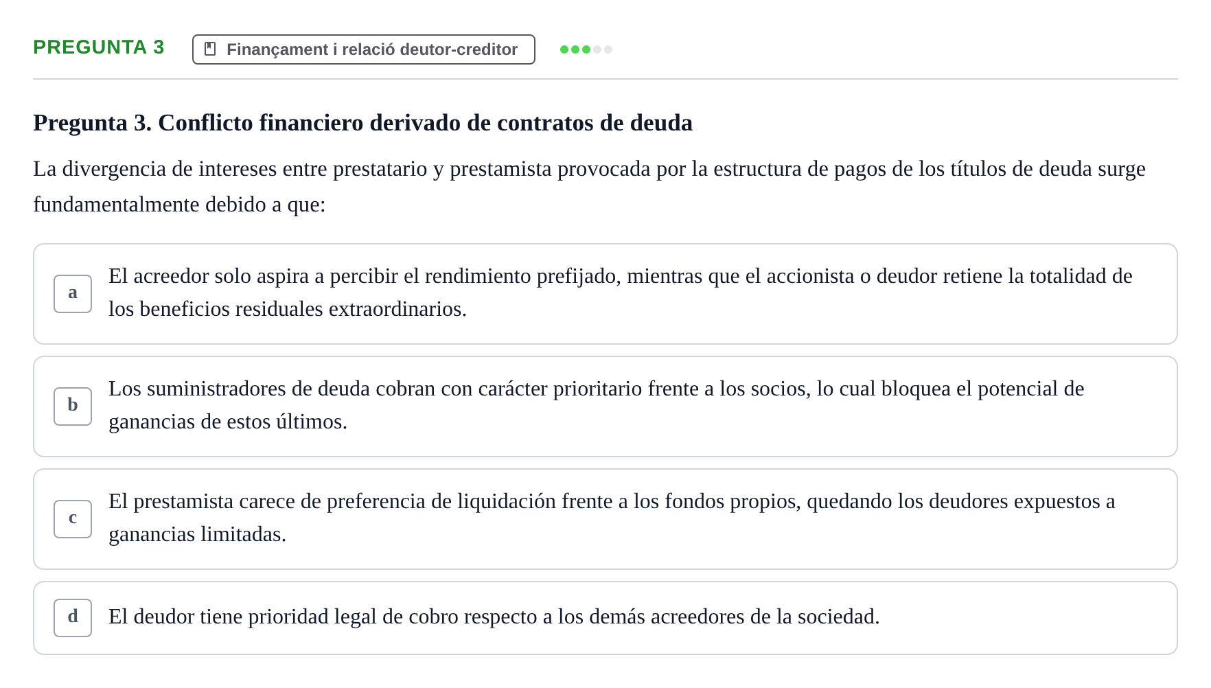 Enunciado: Pregunta 3 · Economia de L'Empre UPF 2014