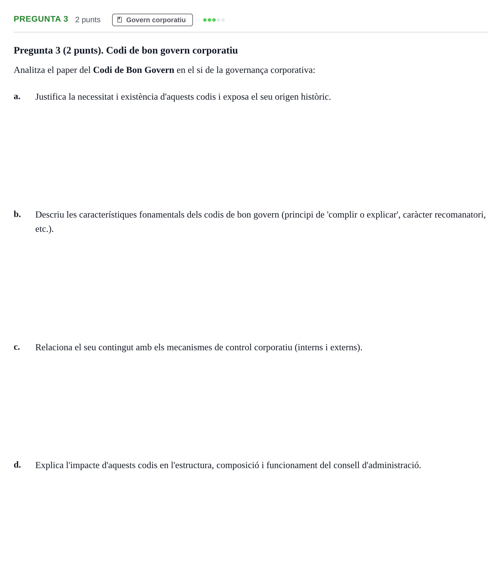 Enunciado: Pregunta 3 · Economia de L'Empre UPF 2021