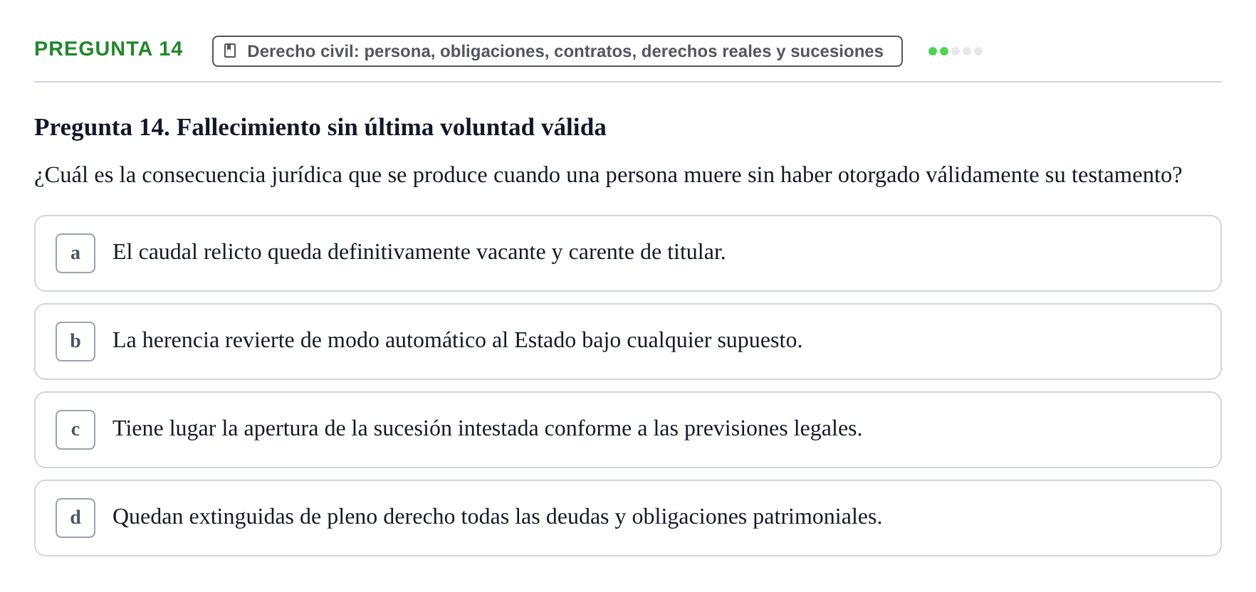 Enunciado: Pregunta 14