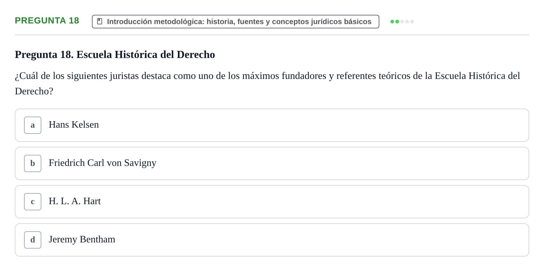 Enunciado: Pregunta 18