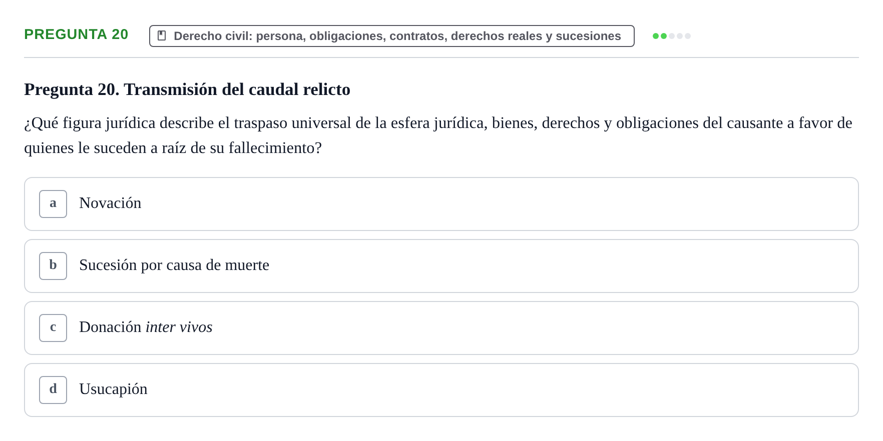 Enunciado: Pregunta 20