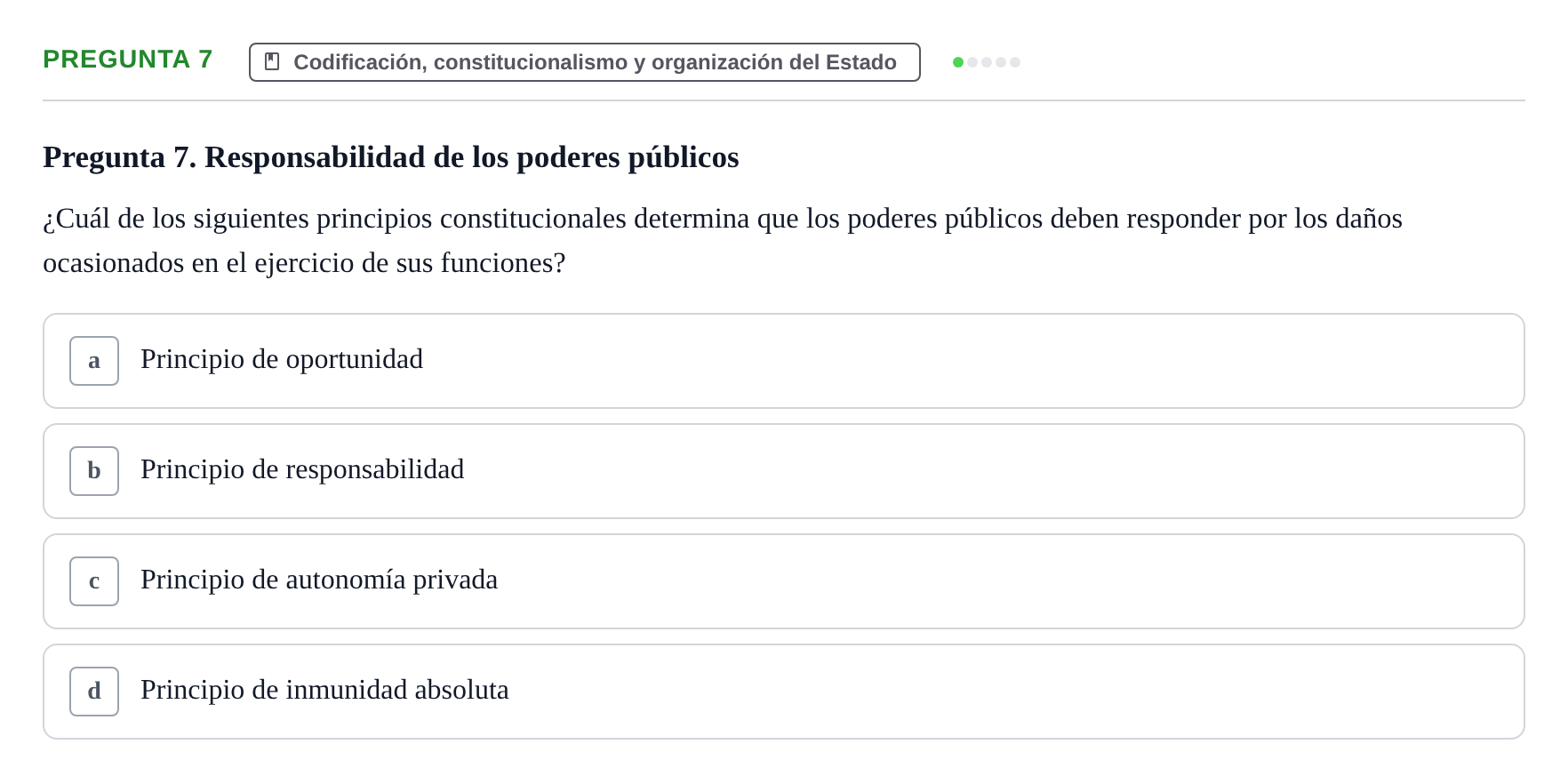 Enunciado: Pregunta 7