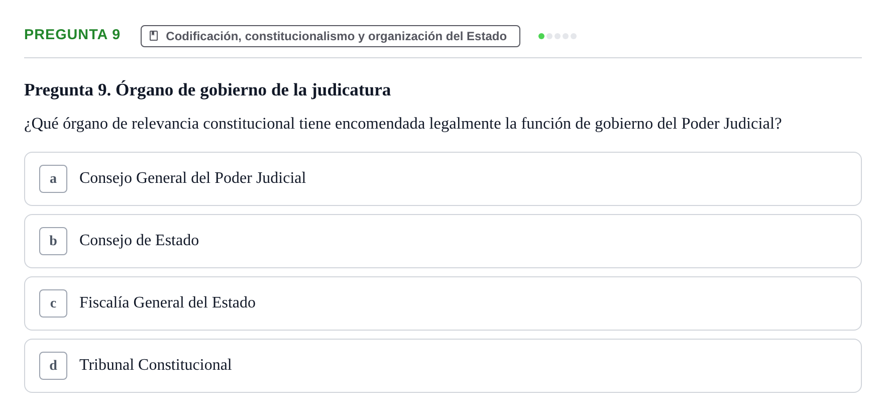 Enunciado: Pregunta 9