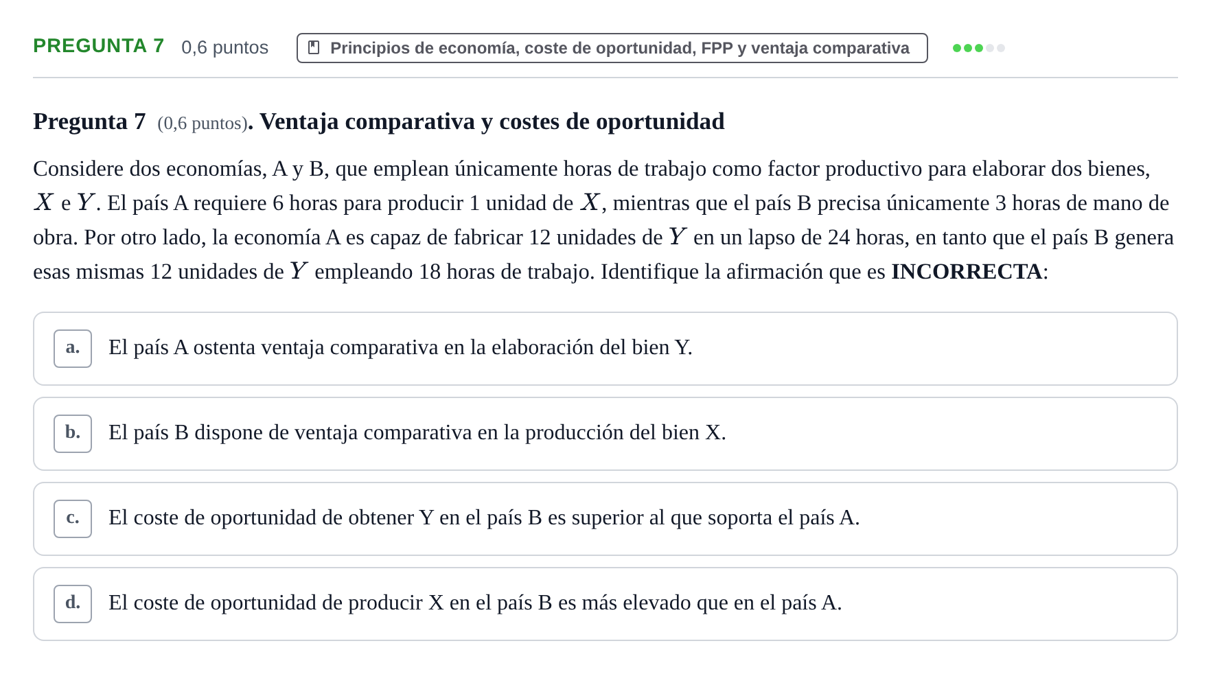 Enunciado: Pregunta 7 · Introducción a la Economía UAB 2017