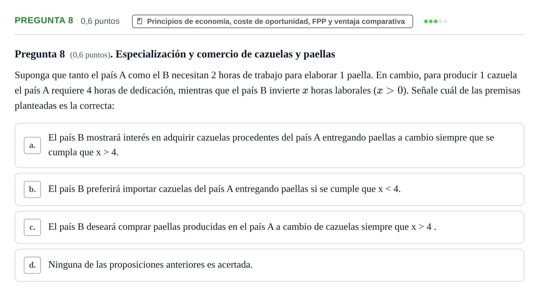 Enunciado: Pregunta 8 · Introducción a la Economía UAB 2017