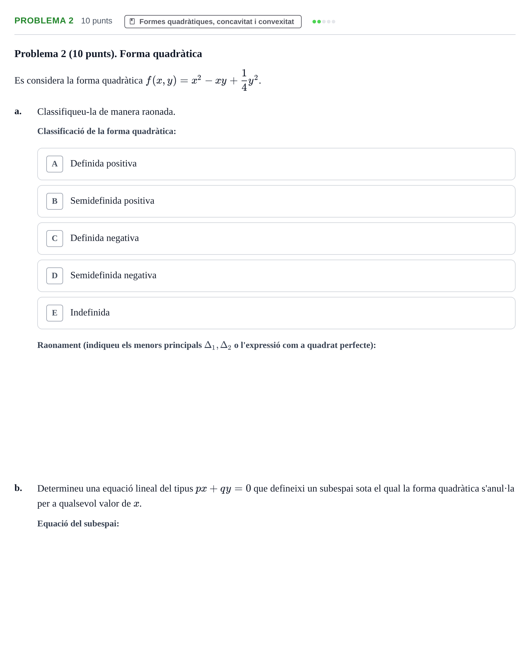 Enunciado: Problema 2 · Matematiques Iii UPF 2014
