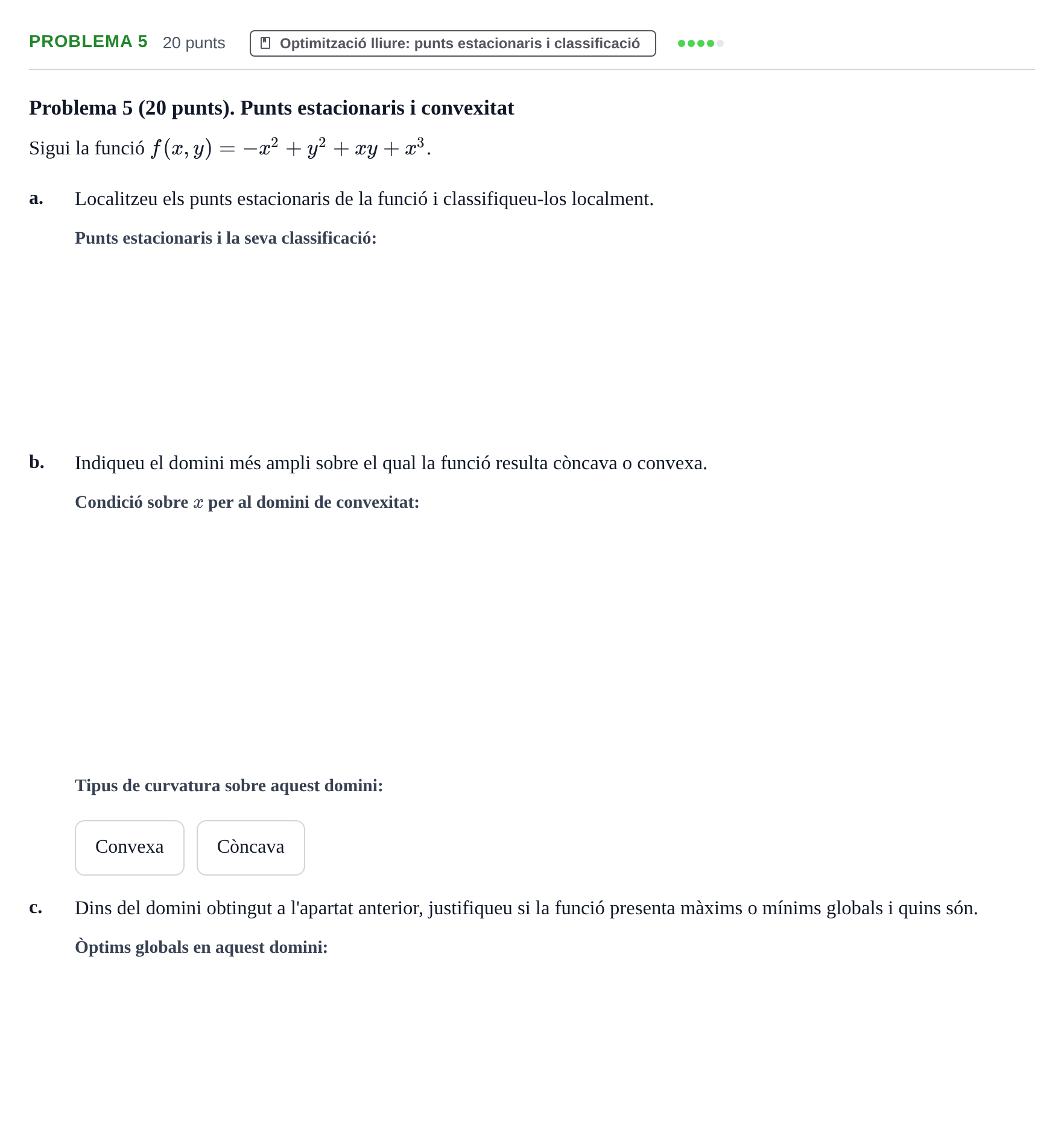 Enunciado: Problema 5 · Matematiques Iii UPF 2014