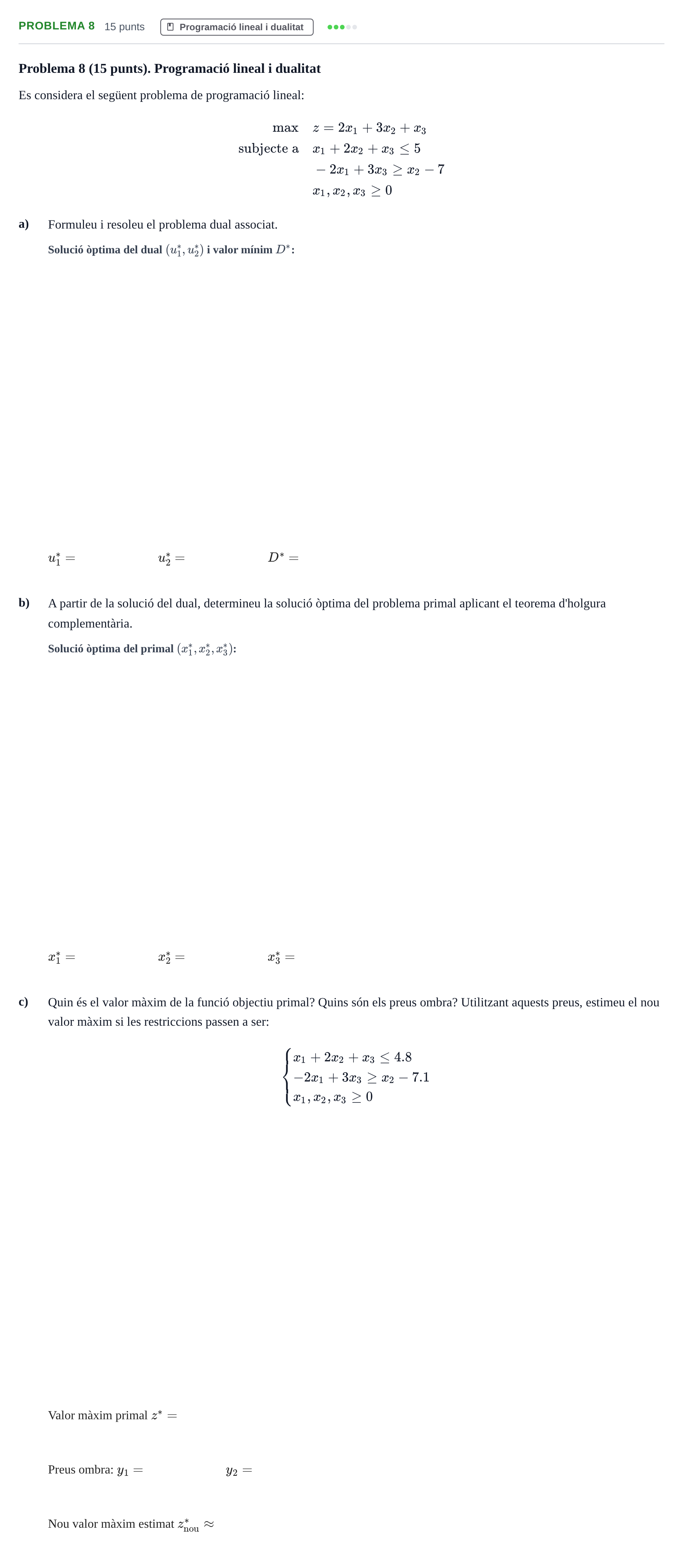 Enunciado: Problema 8 · Matematiques Iii UPF 2014