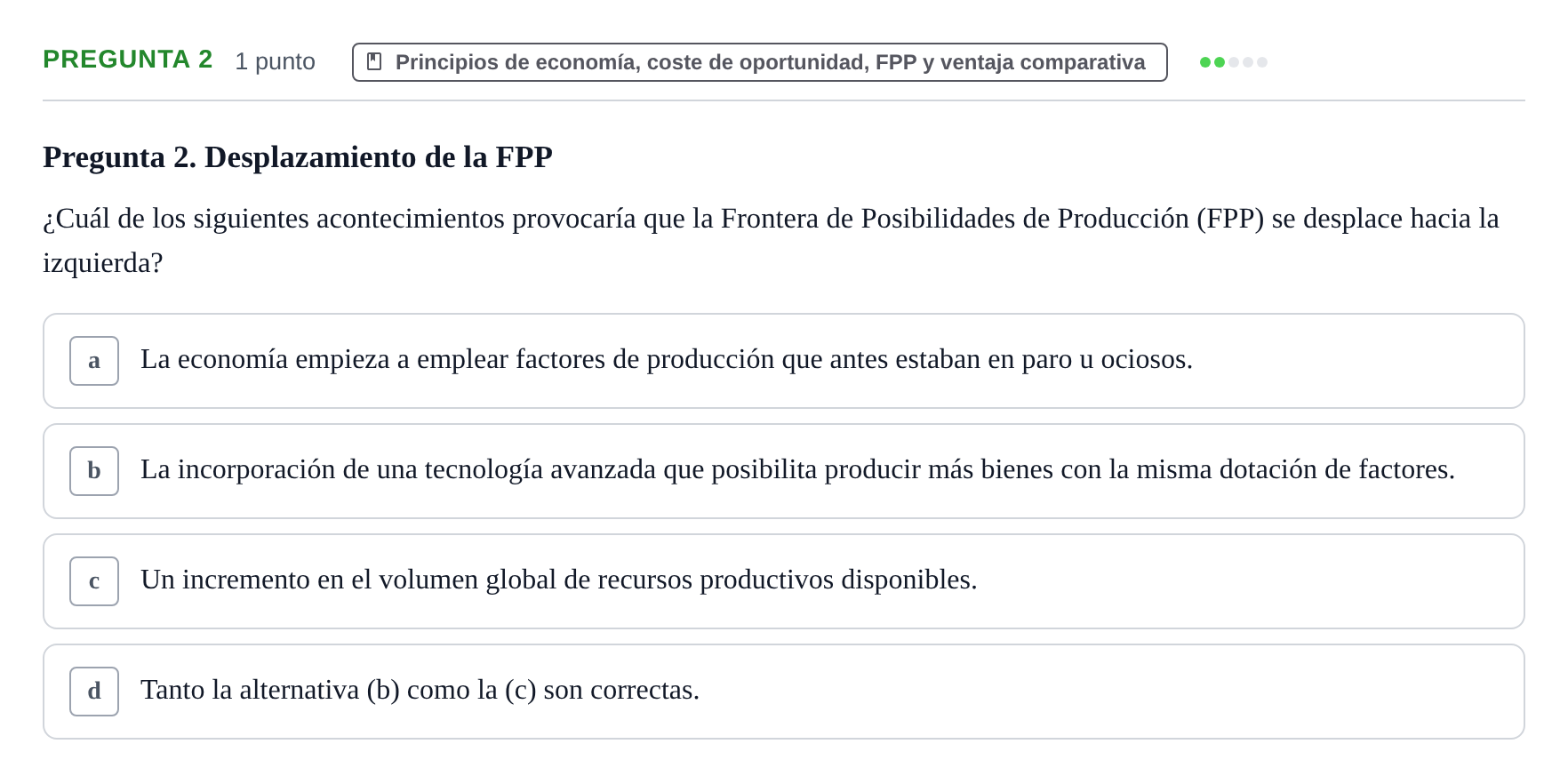 Enunciado: Pregunta 2 · Introducción a la Economía UAB 2017