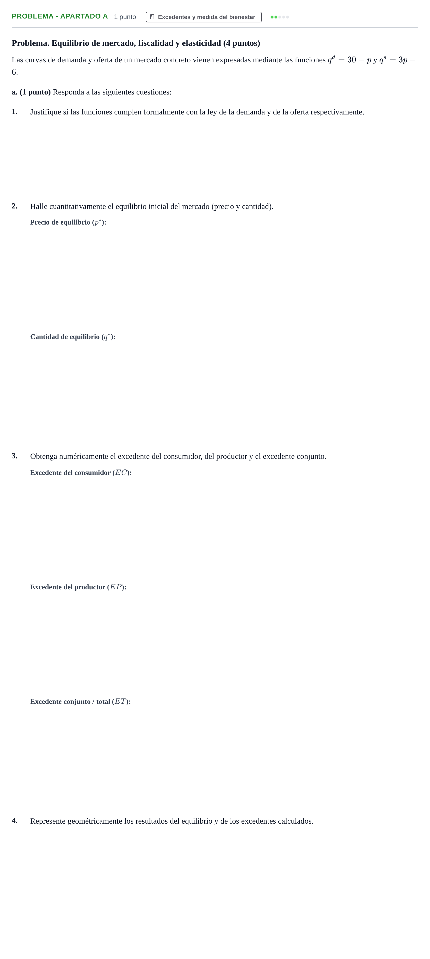 Enunciado: Problema - Apartado a · Introducción a la Economía UAB 2017