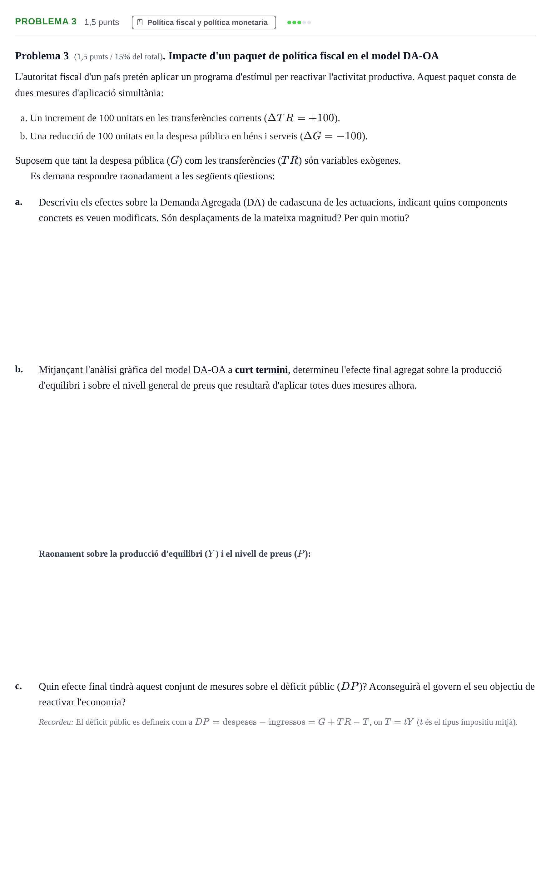 Enunciado: Problema 3 · Introducción a la Economía UAB 2017
