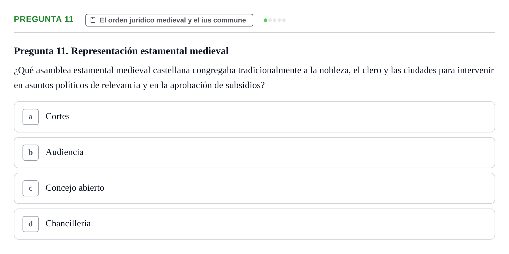 Enunciado: Pregunta 11