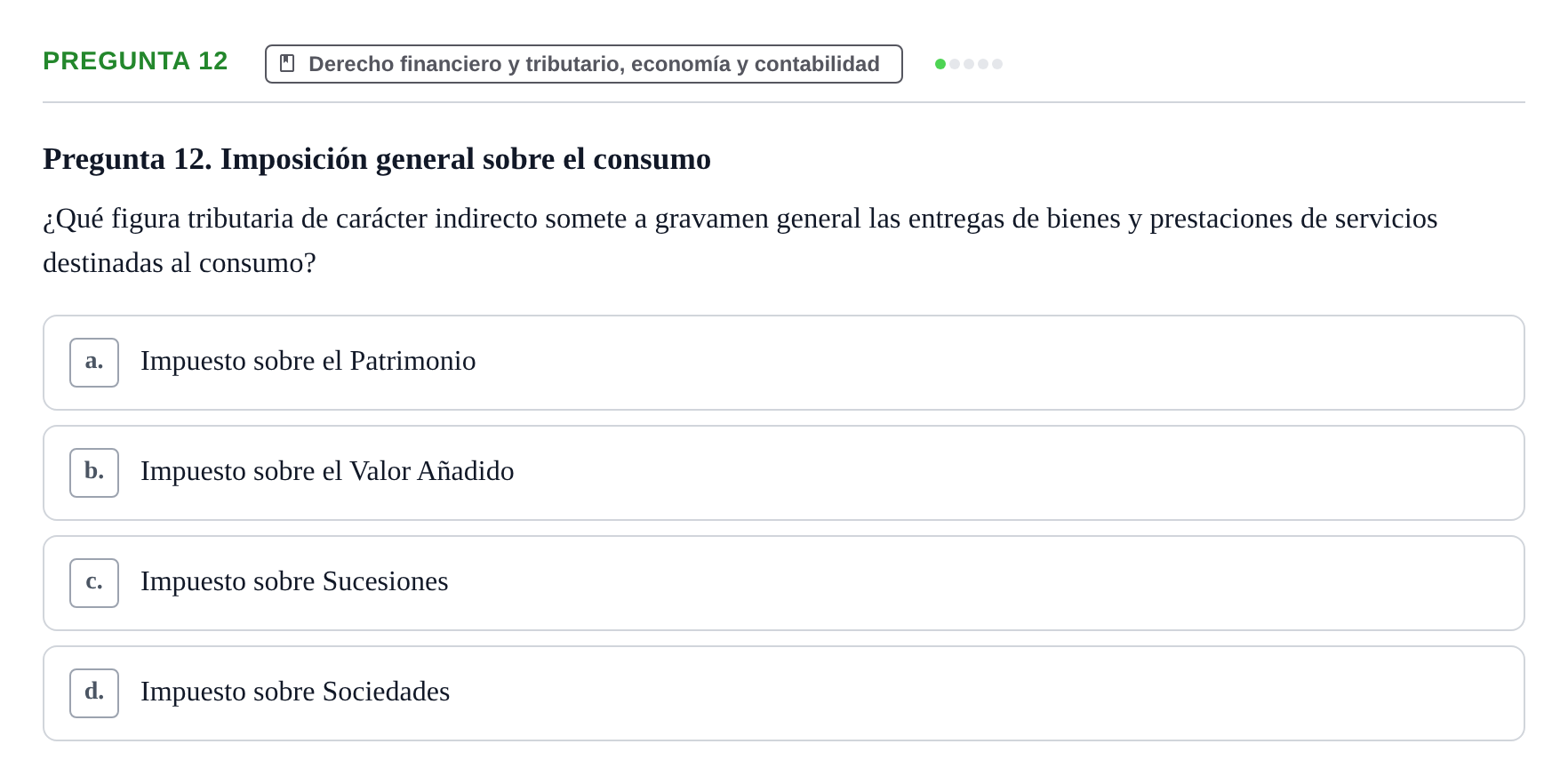 Enunciado: Pregunta 12