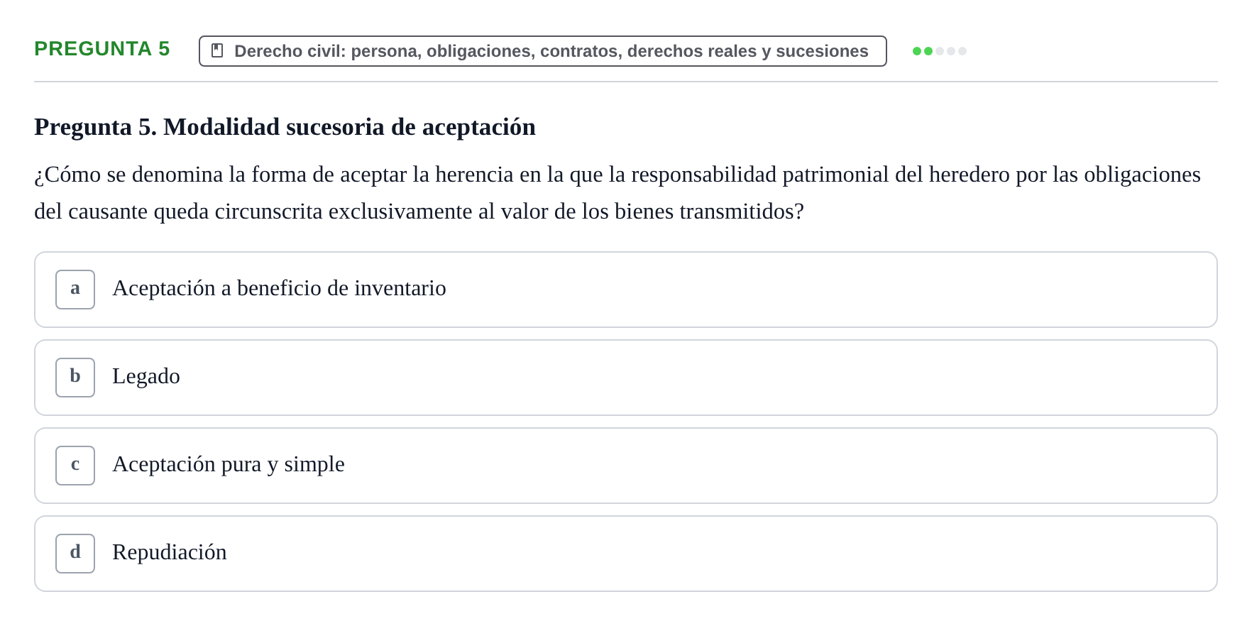 Enunciado: Pregunta 5