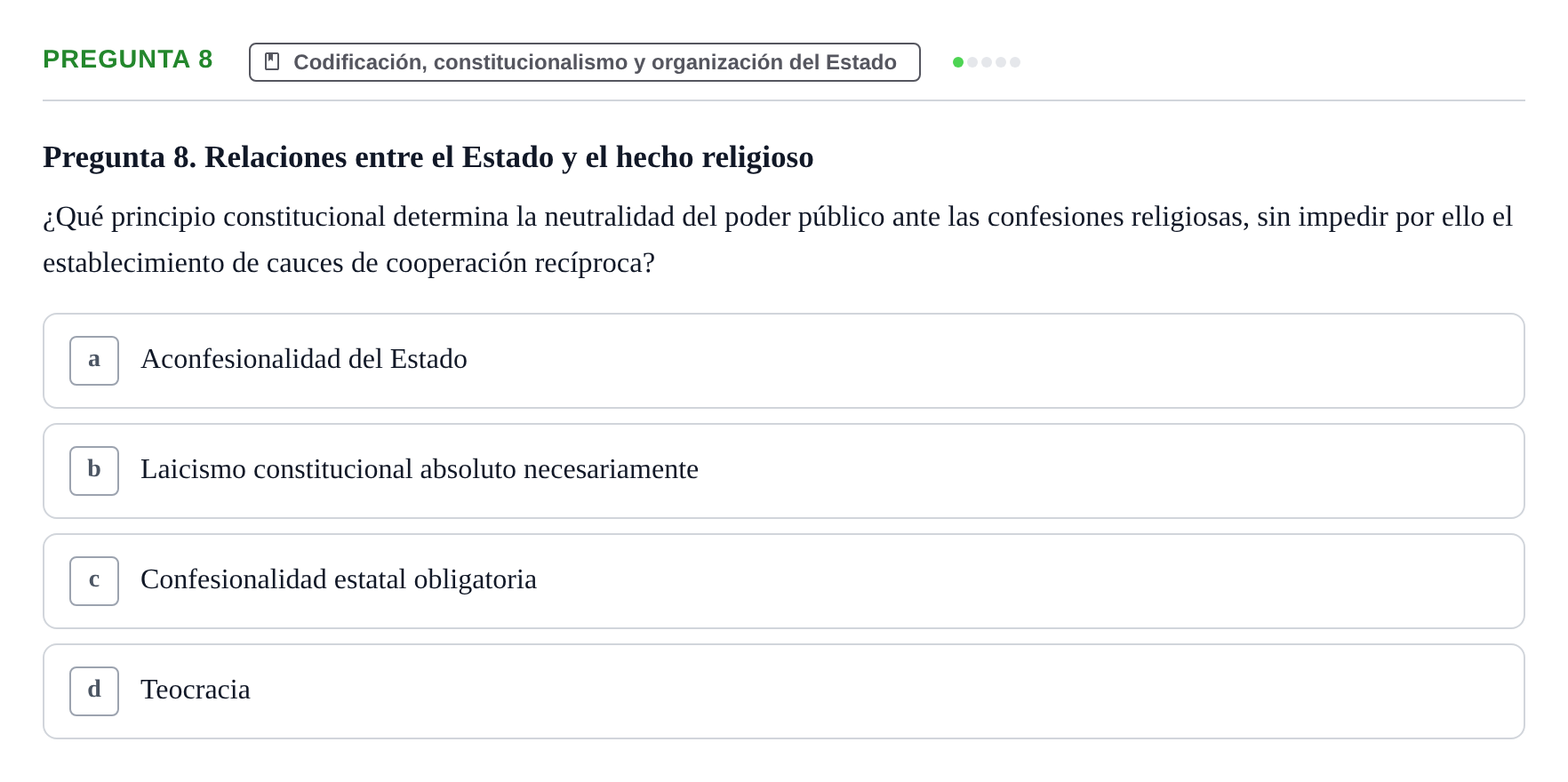 Enunciado: Pregunta 8