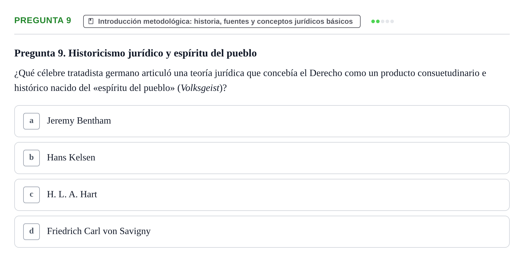 Enunciado: Pregunta 9