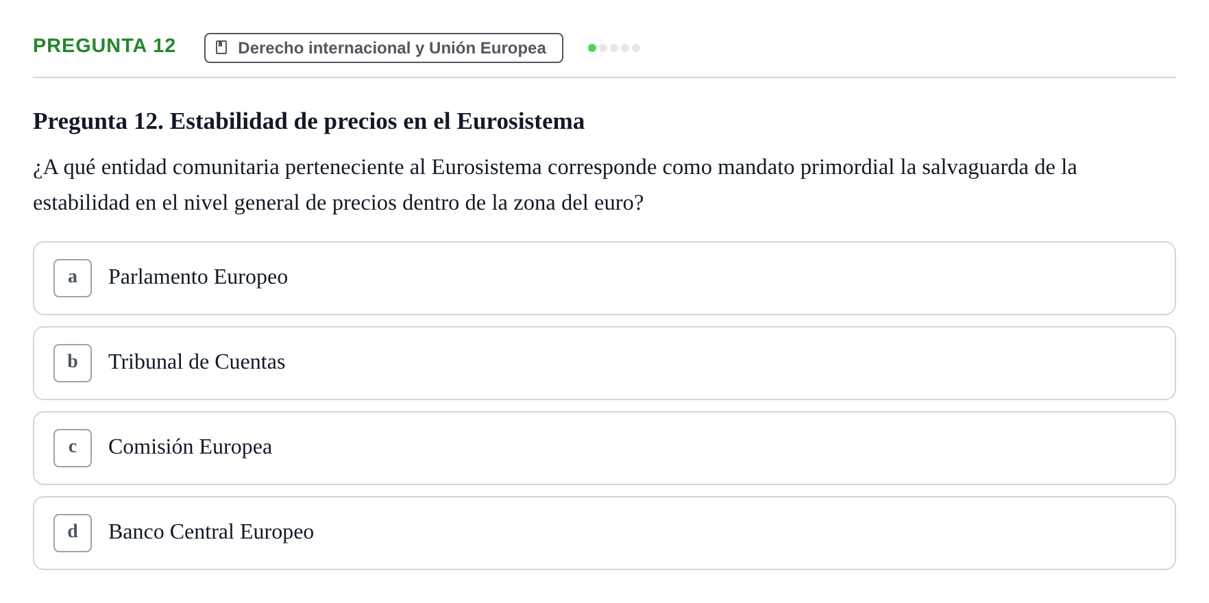 Enunciado: Pregunta 12