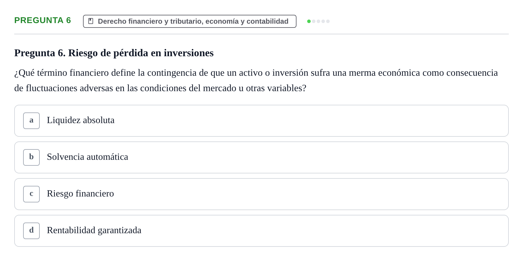 Enunciado: Pregunta 6