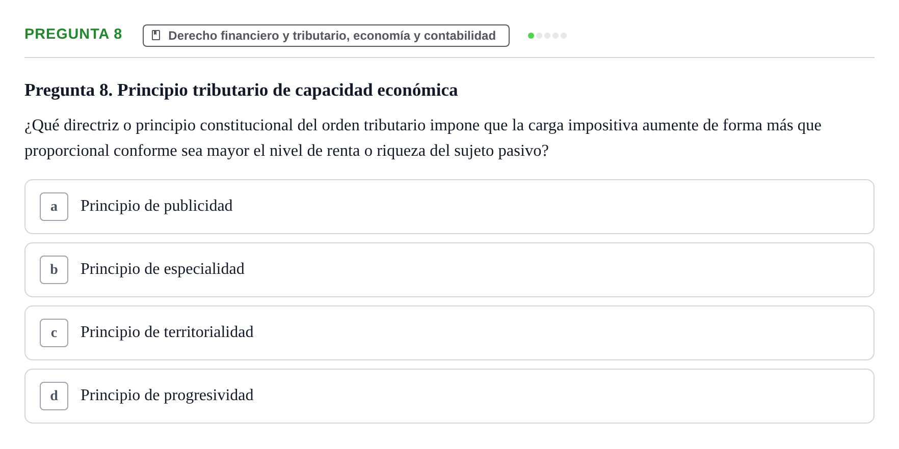 Enunciado: Pregunta 8
