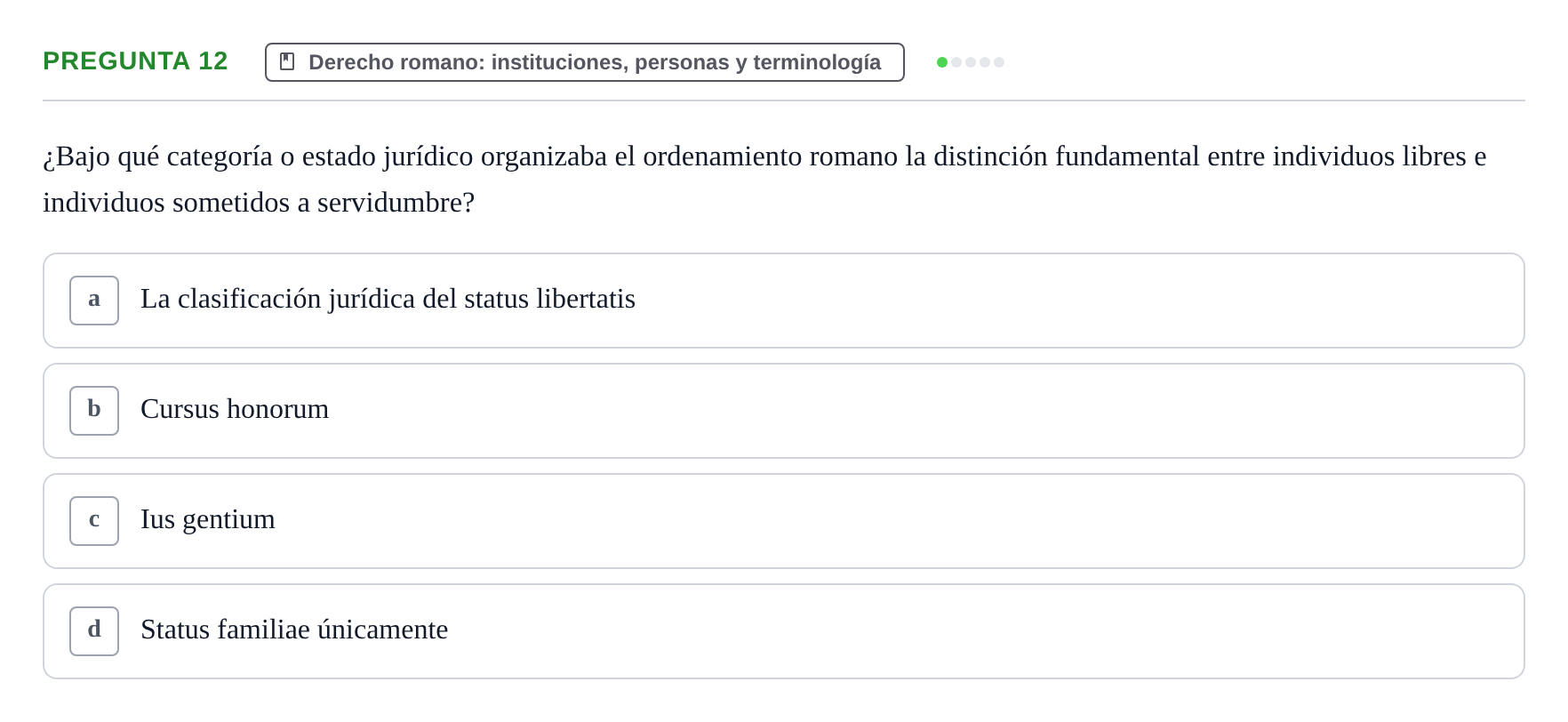 Enunciado: Pregunta 12