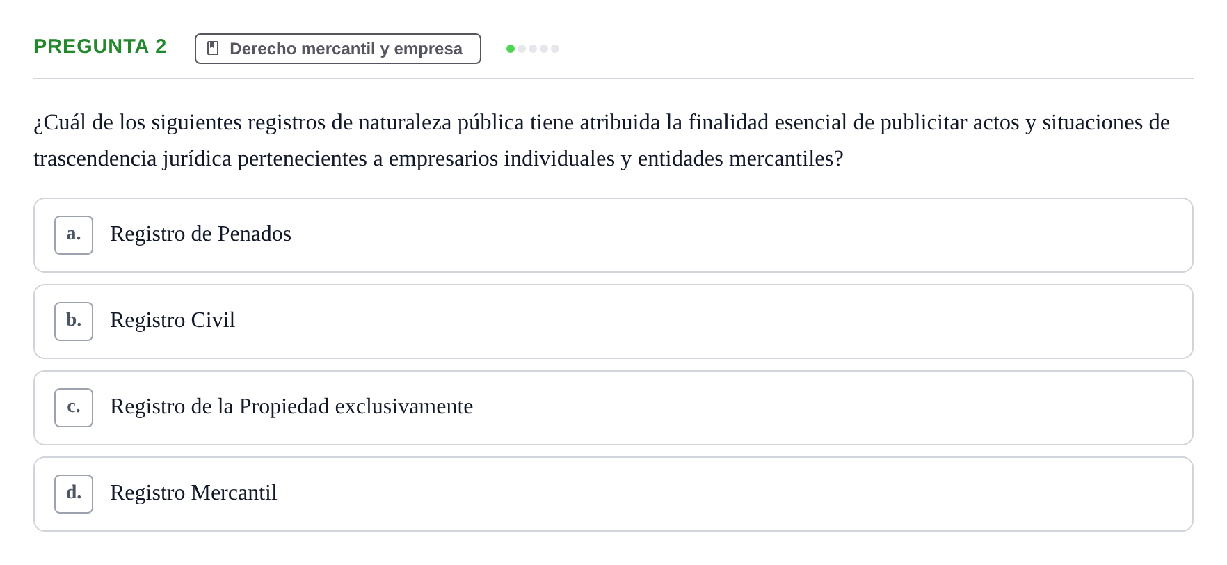 Enunciado: Pregunta 2