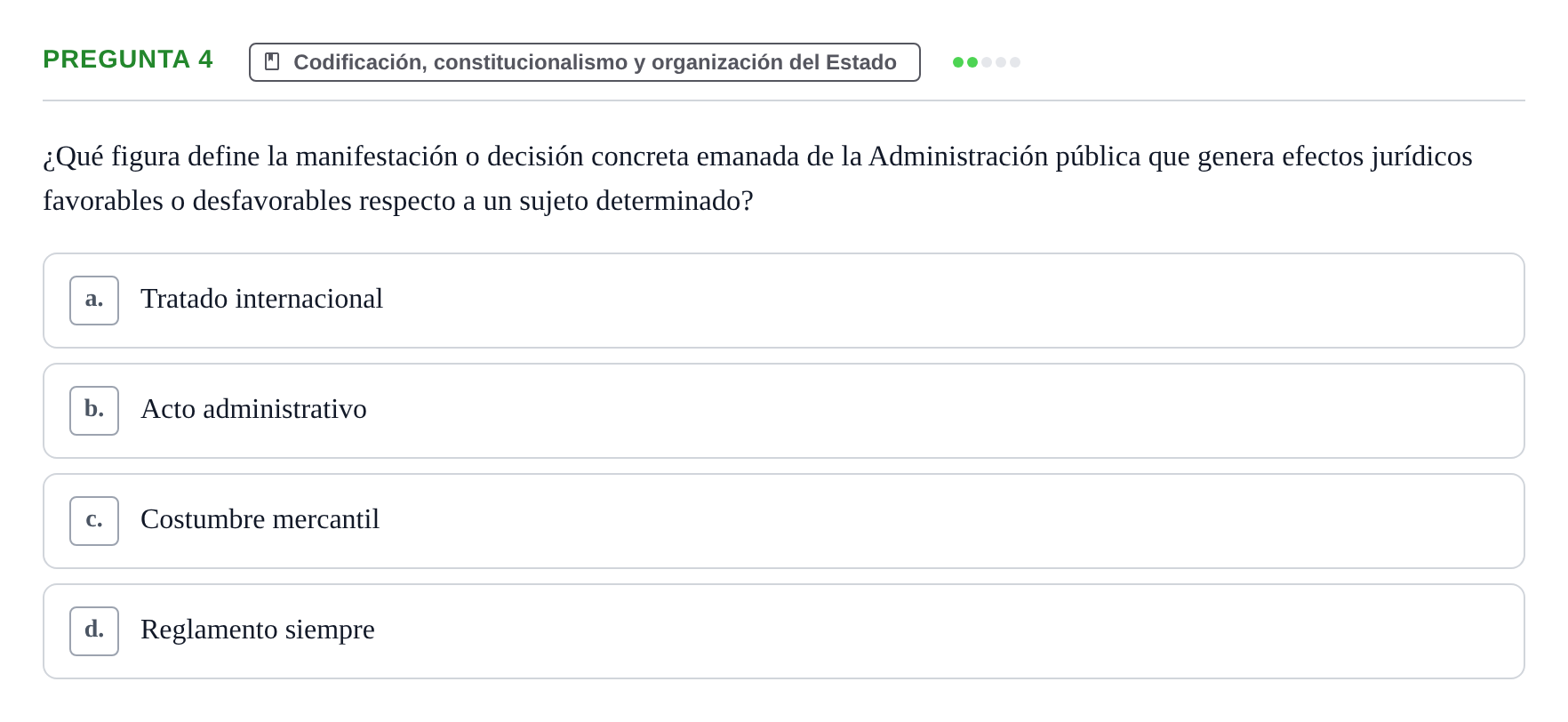 Enunciado: Pregunta 4