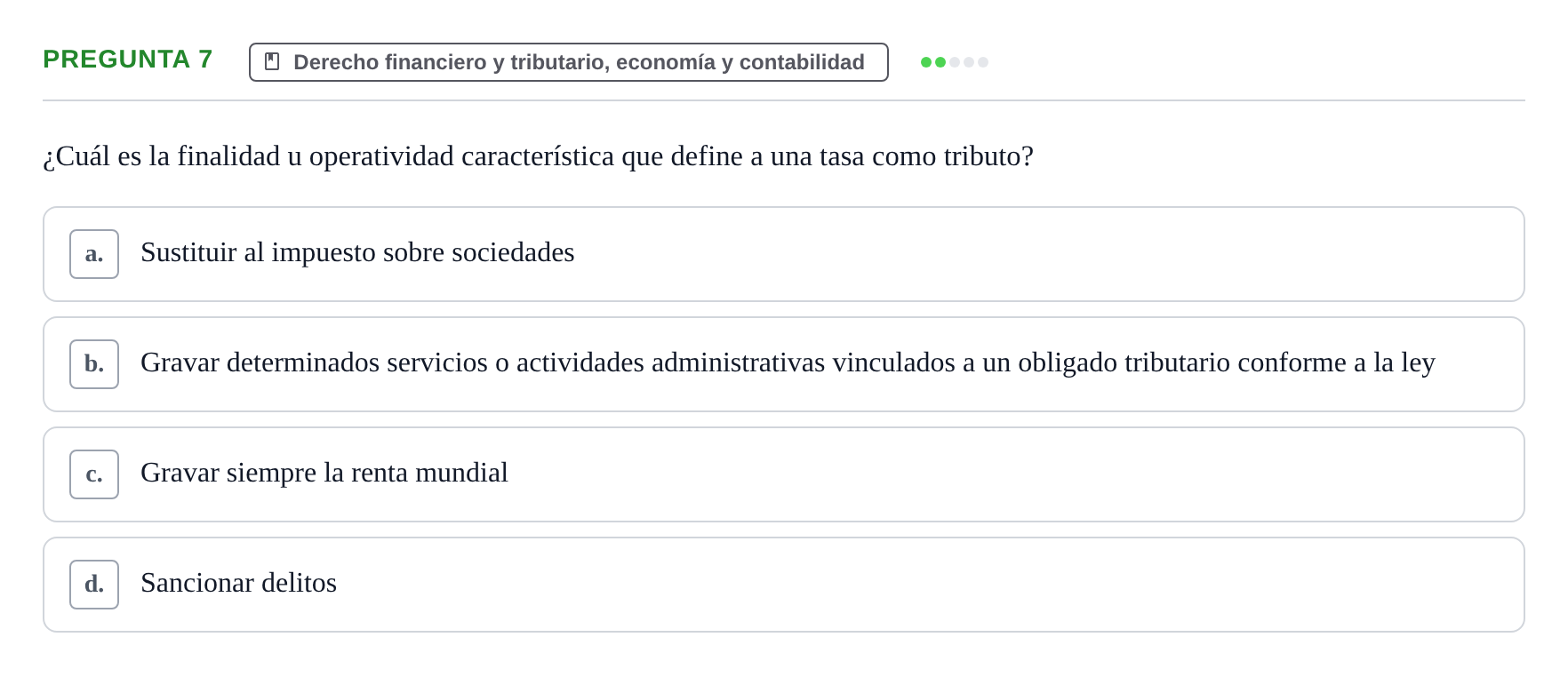 Enunciado: Pregunta 7