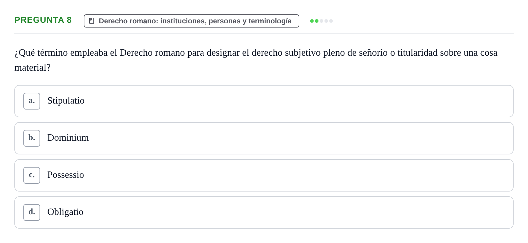Enunciado: Pregunta 8