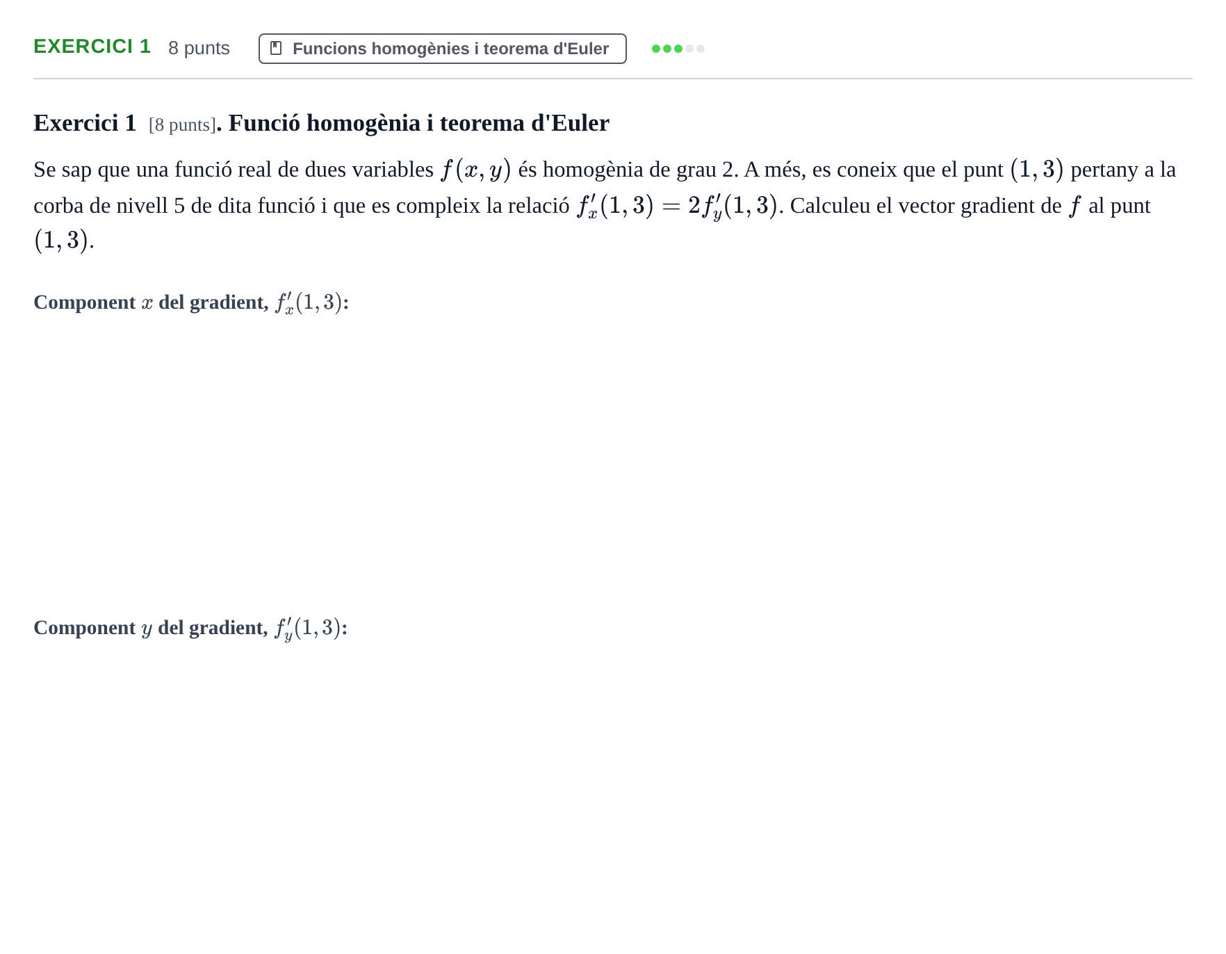 Enunciado: Exercici 1 · Matematiques Iii UPF 2018