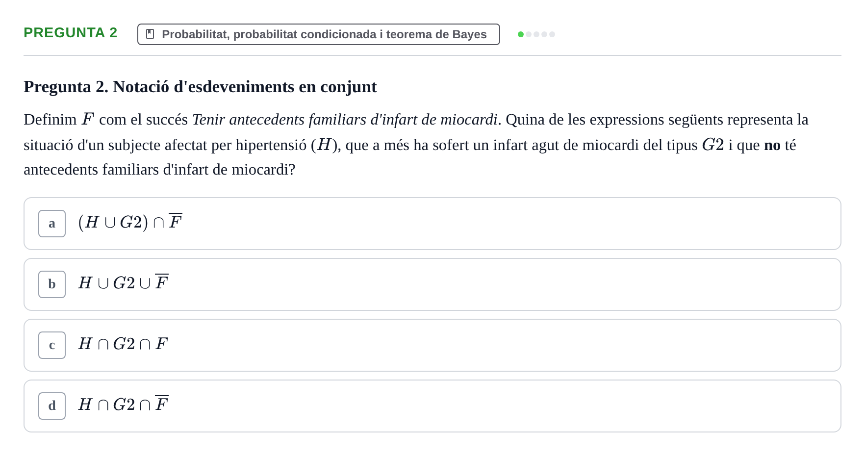 Enunciado: Pregunta 2 · Bioestadística UDL 2016