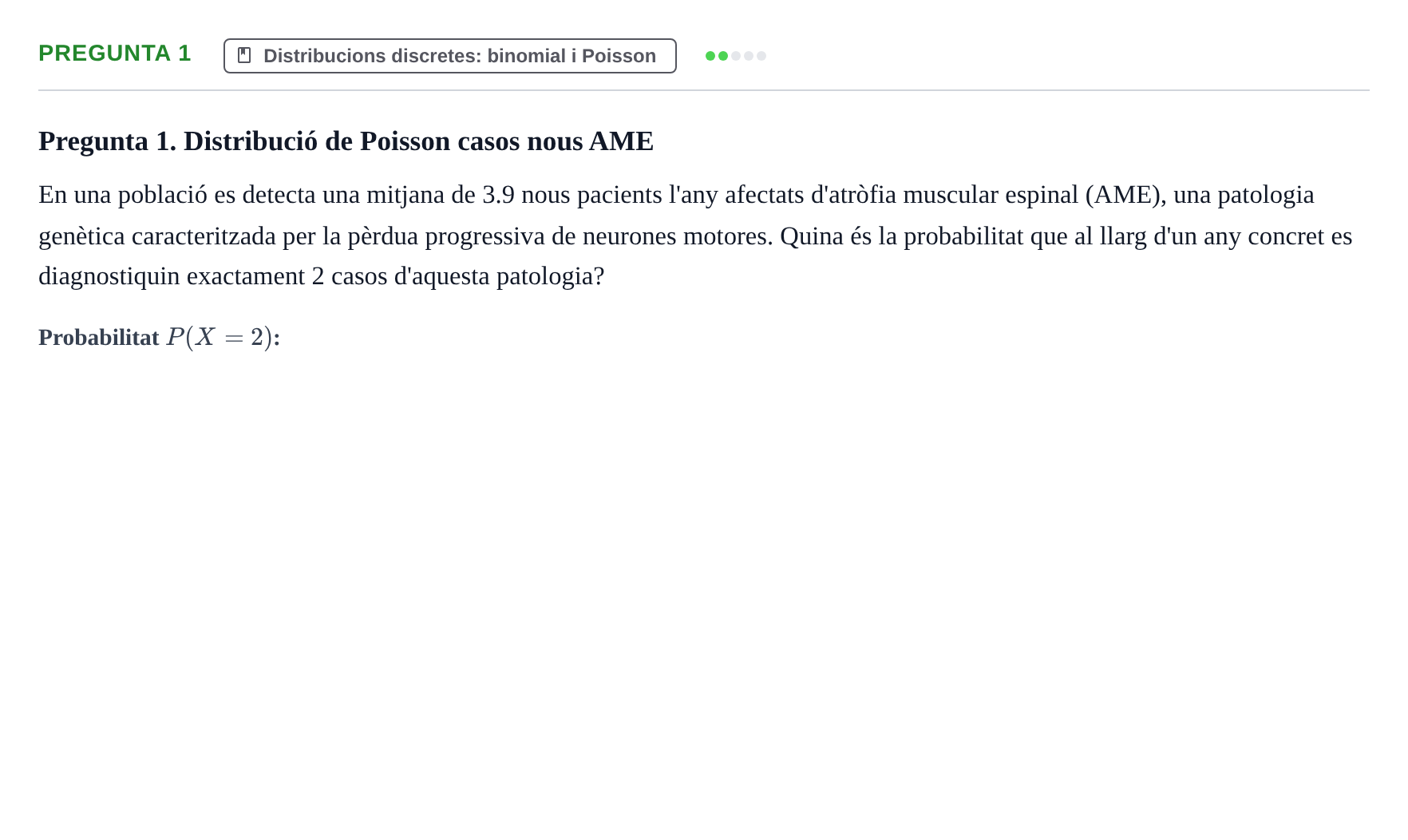 Enunciado: Pregunta 1 · Bioestadística UDL 2014