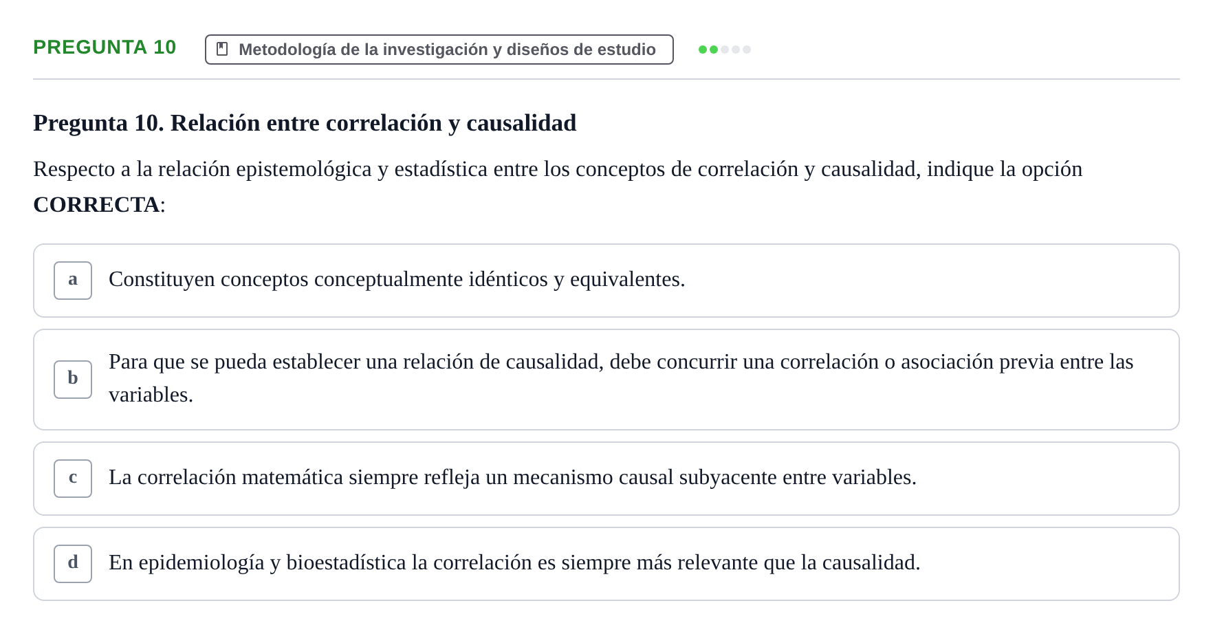 Enunciado: Pregunta 10 · Recursos Informáticos y Documentación UDL 2019