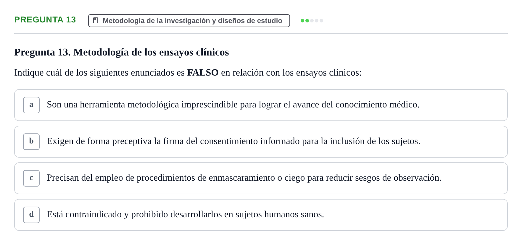 Enunciado: Pregunta 13 · Recursos Informáticos y Documentación UDL 2019