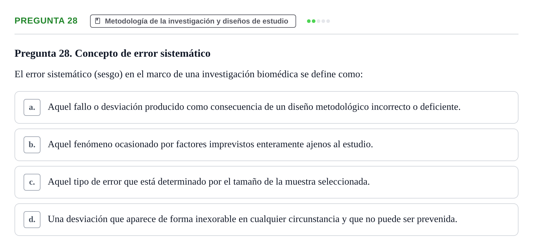 Enunciado: Pregunta 28 · Recursos Informáticos y Documentación UDL 2019