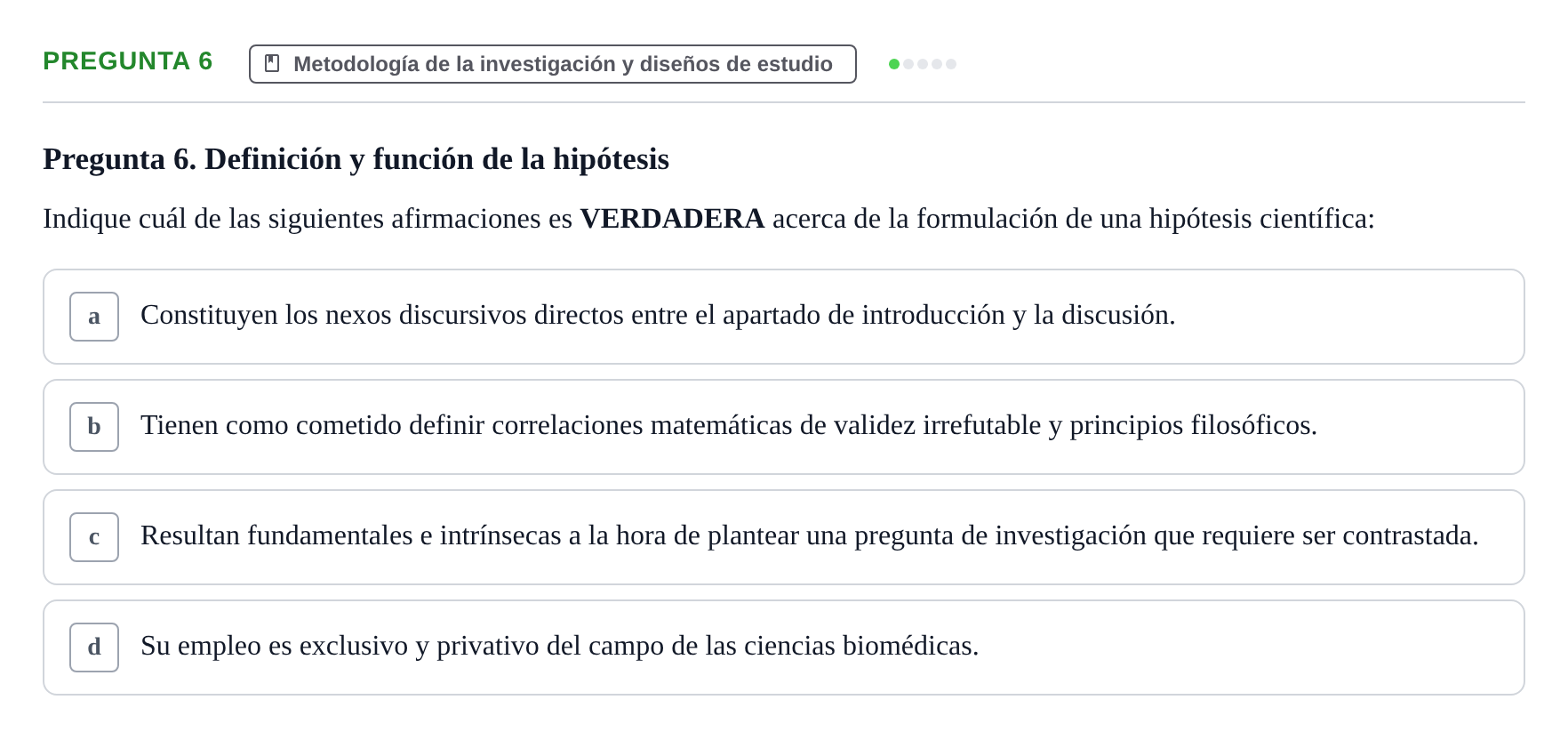 Enunciado: Pregunta 6 · Recursos Informáticos y Documentación UDL 2019