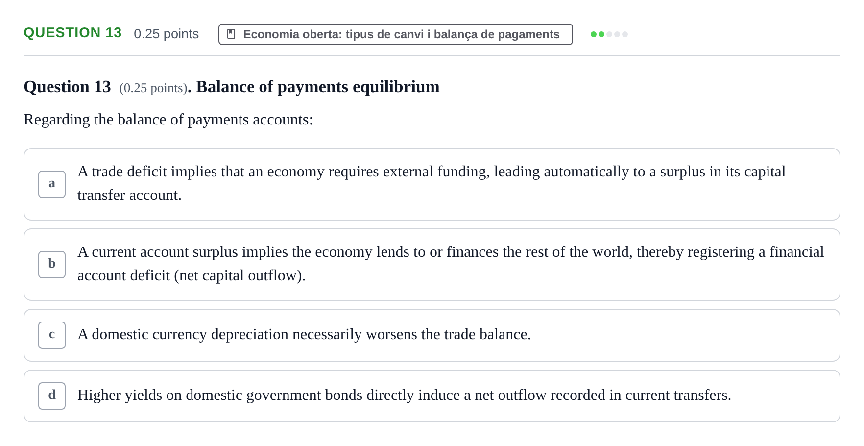 Enunciado: Question 13 · Introducció a la Macroeconomia UPF 2019