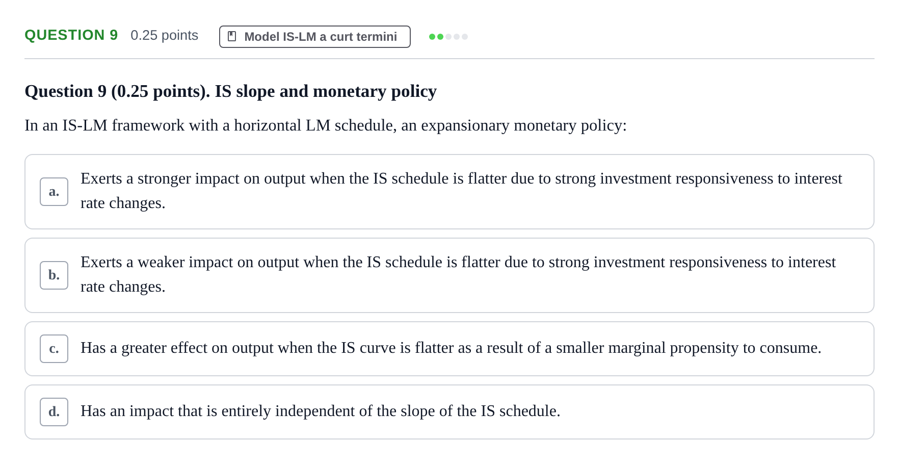Enunciado: Question 9 · Introducció a la Macroeconomia UPF 2019