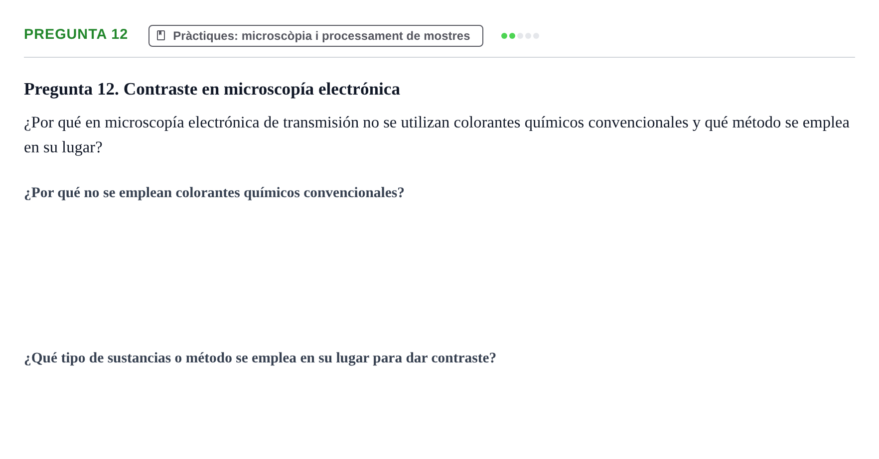 Enunciado: Pregunta 12 · Estructura y función celular UDL Examen Final de Estructura y Función Celular