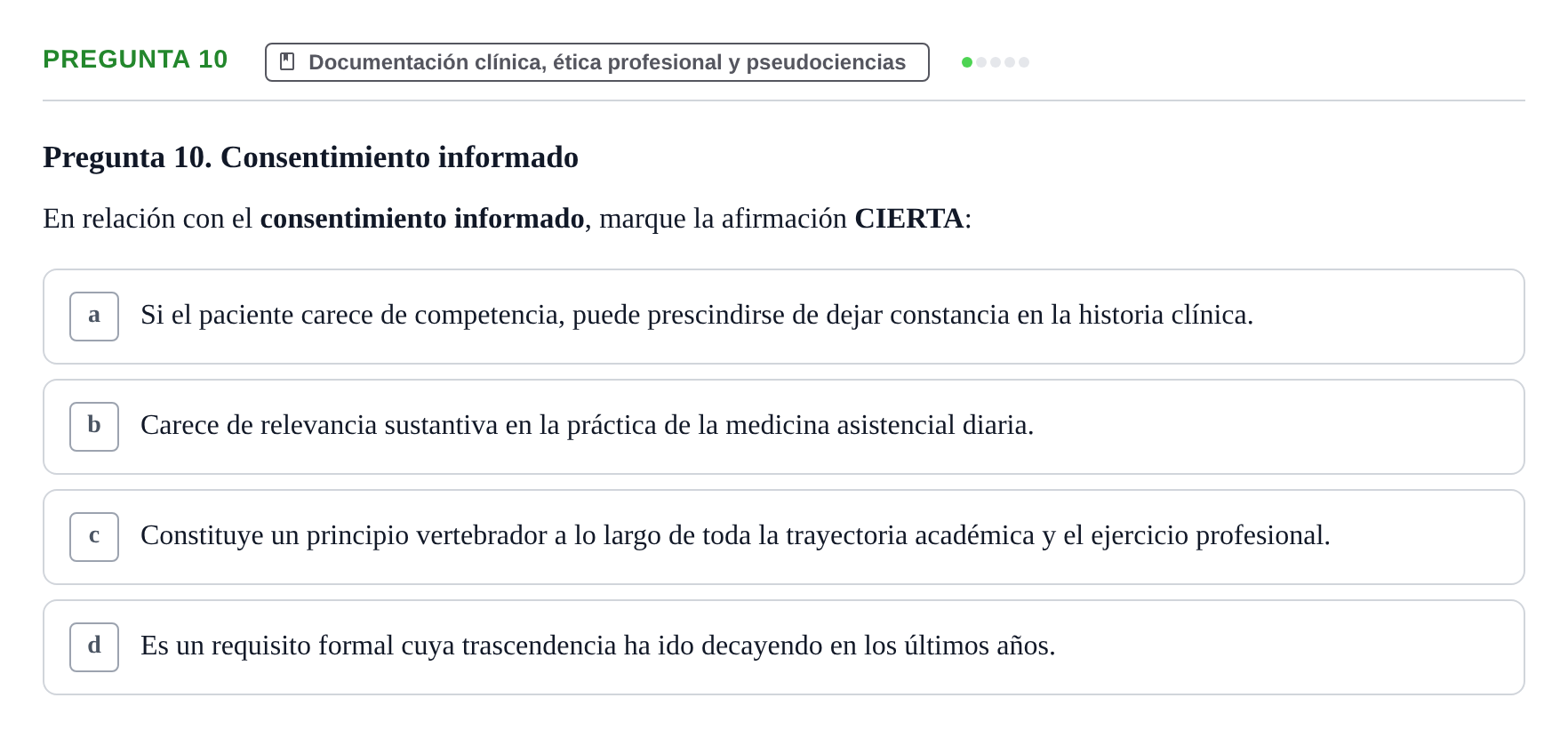 Enunciado: Pregunta 10 · Recursos Informáticos y Documentación UDL 2023