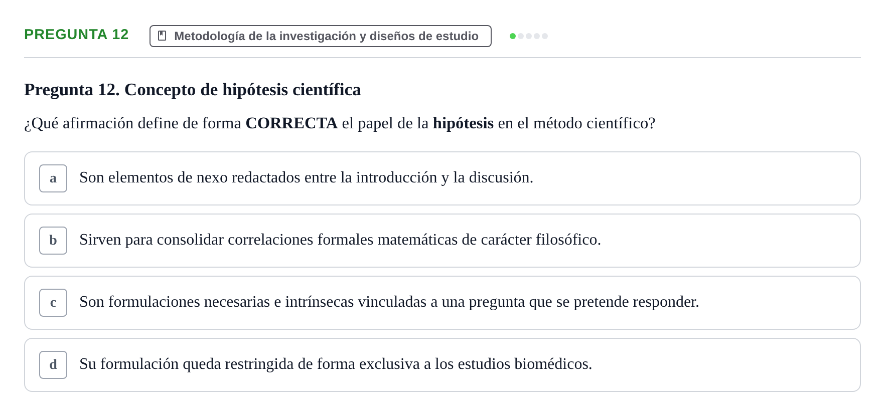 Enunciado: Pregunta 12 · Recursos Informáticos y Documentación UDL 2023