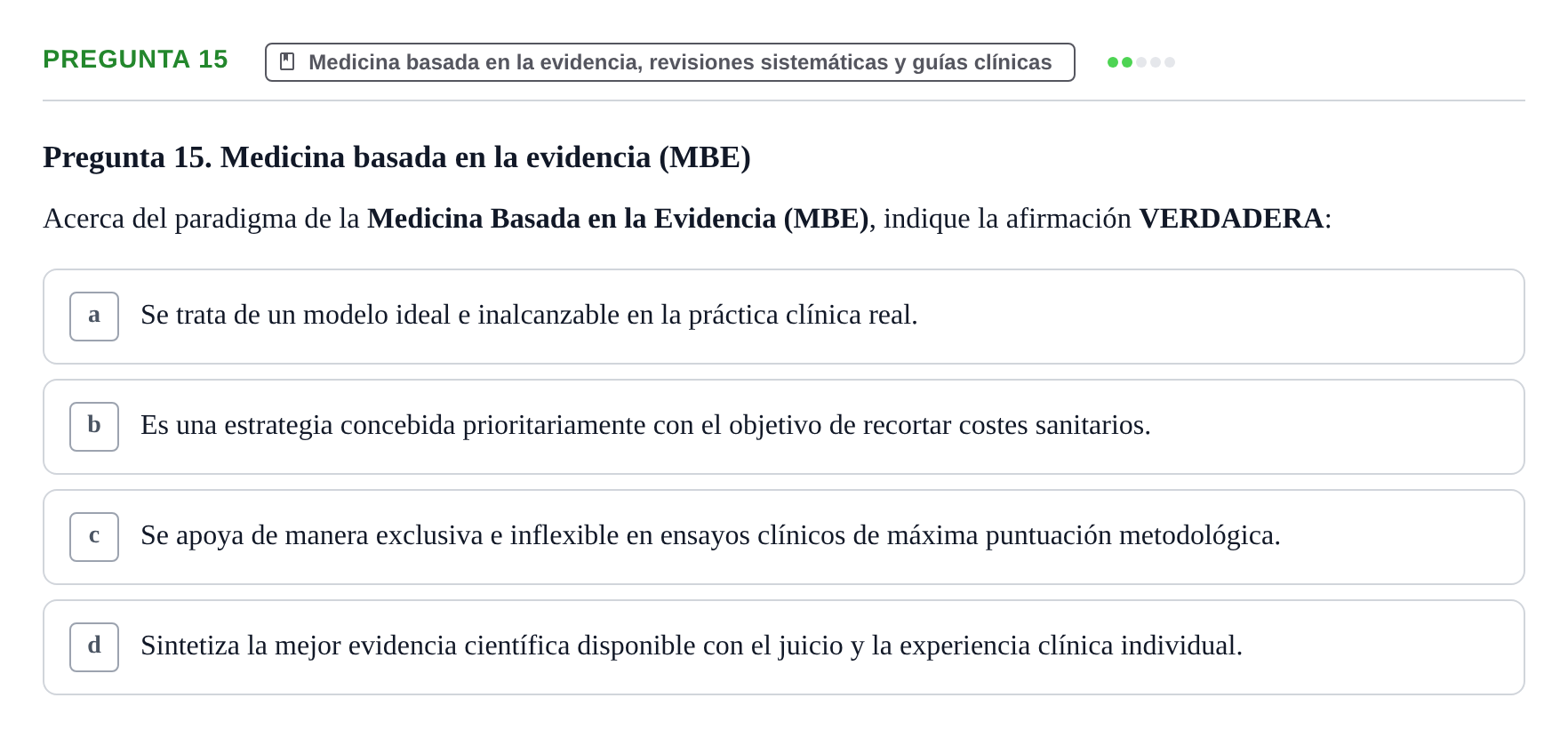 Enunciado: Pregunta 15 · Recursos Informáticos y Documentación UDL 2023